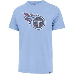 NEW 47 Brand Tennessee Titans NFL T-Shirt Blue Distressed Logo Tee Mens Small